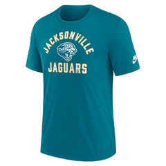 Jacksonville Jaguars Favorable Timeline Tri-Blend T-Shirt Teal - Nike
