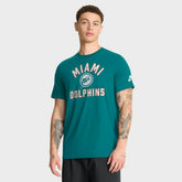 Miami Dolphins Favorable Timeline Tri-Blend T-Shirt Aqua - Nike