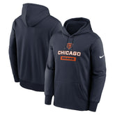 Chicago Bears Toss Sweep Performance Pullover Hoodie Navy - Nike