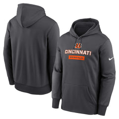 Cincinnati Bengals Toss Sweep Performance Pullover Hoodie Anthracite - Nike