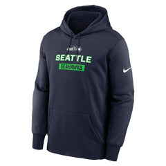 Seattle Seahawks Toss Sweep Performance Pullover Hoodie College Navy - Nike