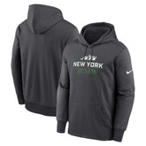 New York Jets Toss Sweep Performance Pullover Hoodie Anthracite - Nike