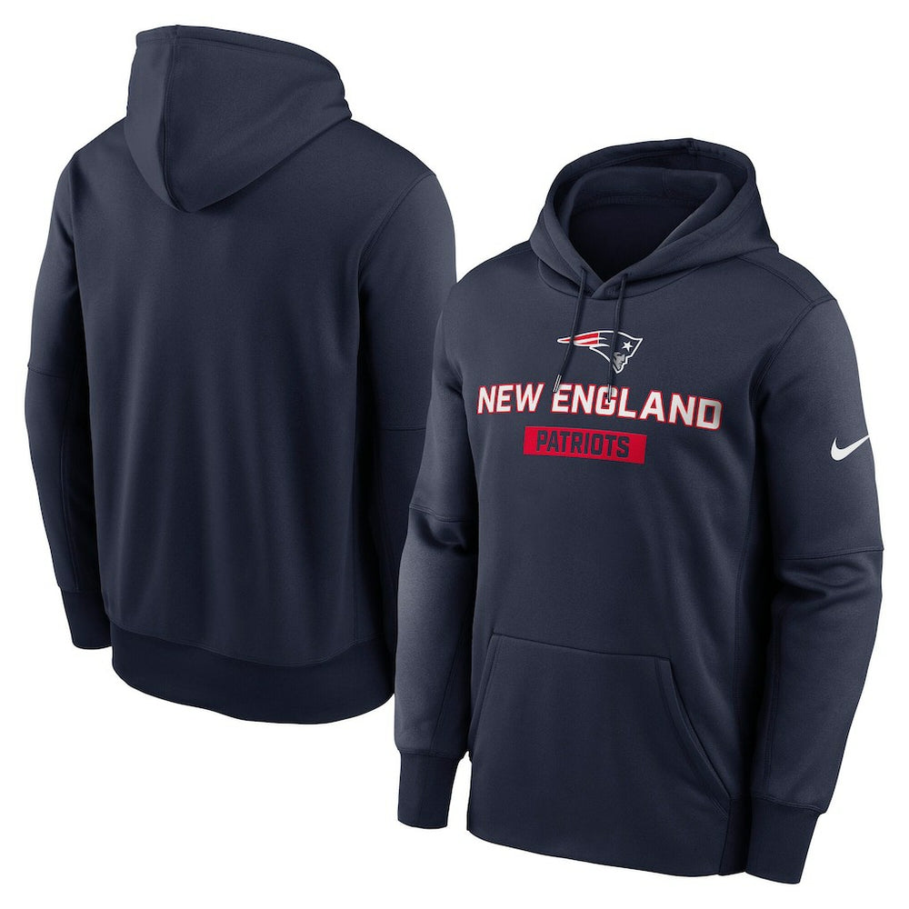 New England Patriots Toss Sweep Performance Pullover Hoodie Navy - Nike