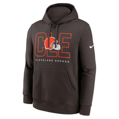Cleveland Browns Busted Play Club Fleece Pullover Hoodie Brown - Nike