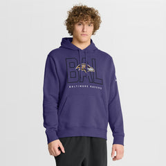 Baltimore Ravens Busted Play Club Fleece Pullover Hoodie Purple - Nike