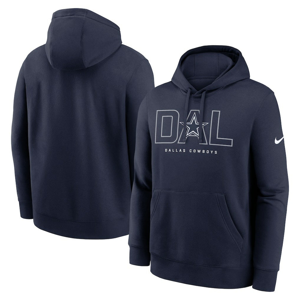 Dallas Cowboys Busted Play Club Fleece Pullover Hoodie Navy - Nike