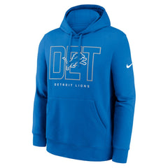 Detroit Lions Busted Play Club Fleece Pullover Hoodie Blue - Nike