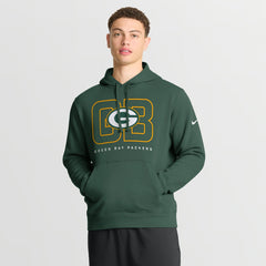 Green Bay Packers Busted Play Club Fleece Pullover Hoodie Green - Nike