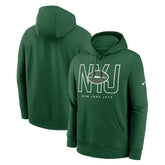 New York Jets Busted Play Club Fleece Pullover Hoodie Green - Nike