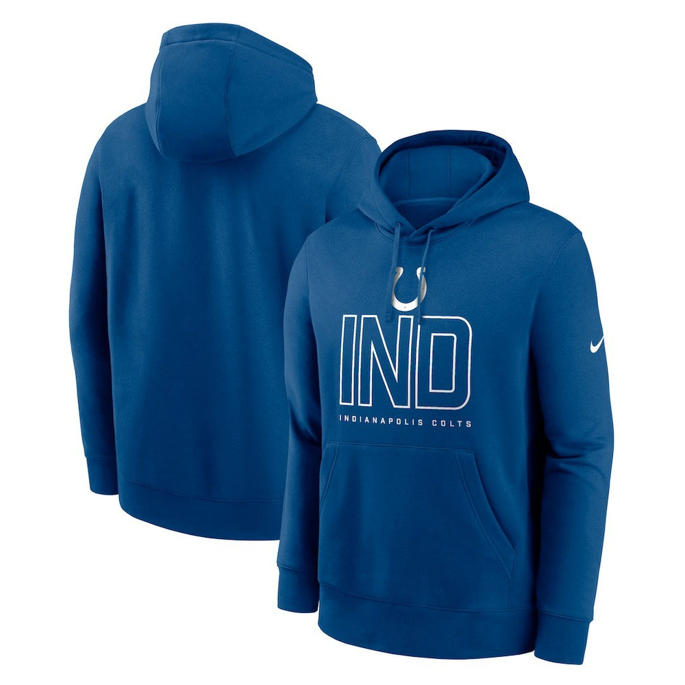 Indianapolis Colts Busted Play Club Fleece Pullover Hoodie Royal - Nike