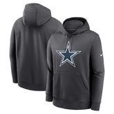 Dallas Cowboys Club Fleece Pullover Hoodie Anthracite - Nike