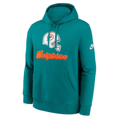 Miami Dolphins Best Season Rewind Club Pullover Hoodie Aqua - Nike