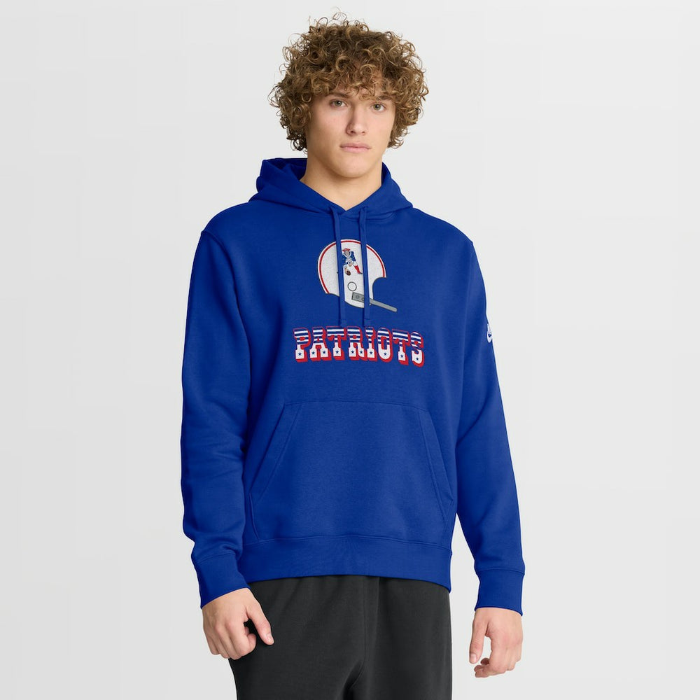 New England Patriots Best Season Rewind Club Pullover Hoodie Royal - Nike