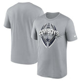 Dallas Cowboys Legend Icon Performance T-Shirt Gray - Nike