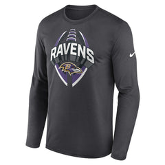 Baltimore Ravens Primetime Legend Icon Performance Long Sleeve T-Shirt Anthracite - Nike