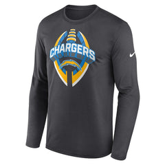 Los Angeles Chargers Primetime Legend Icon Performance Long Sleeve T-Shirt Anthracite - Nike