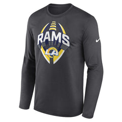 Los Angeles Rams Primetime Legend Icon Performance Long Sleeve T-Shirt Anthracite - Nike