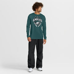 Philadelphia Eagles Primetime Legend Icon Performance Long Sleeve T-Shirt Midnight Green - Nike