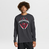 Tampa Bay Buccaneers Primetime Legend Icon Performance Long Sleeve T-Shirt Anthracite - Nike