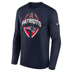 New England Patriots Primetime Legend Icon Performance Long Sleeve T-Shirt Navy - Nike