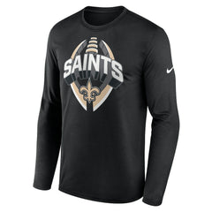 New Orleans Saints Primetime Legend Icon Performance Long Sleeve T-Shirt Black - Nike