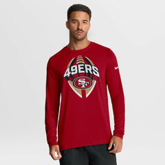San Francisco 49ers Primetime Legend Icon Performance Long Sleeve T-Shirt Scarlet - Nike