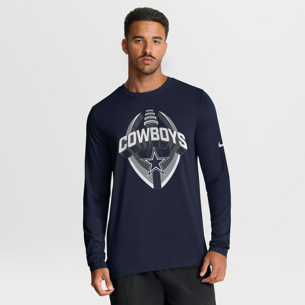 Dallas Cowboys Primetime Legend Icon Performance Long Sleeve T-Shirt Navy - Nike