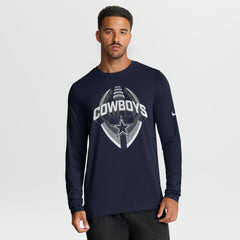 Dallas Cowboys Primetime Legend Icon Performance Long Sleeve T-Shirt Navy - Nike