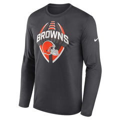 Cleveland Browns Primetime Legend Icon Performance Long Sleeve T-Shirt Anthracite - Nike