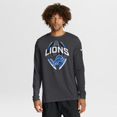 Detroit Lions Primetime Legend Icon Performance Long Sleeve T-Shirt Anthracite - Nike