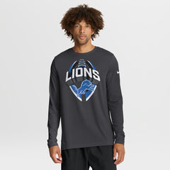 Detroit Lions Primetime Legend Icon Performance Long Sleeve T-Shirt Anthracite - Nike