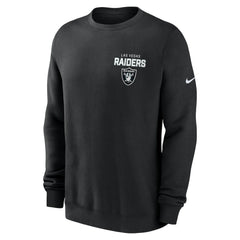 Las Vegas Raiders Primetime Club Fleece Pullover Sweatshirt Black - Nike