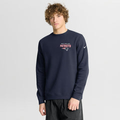 New England Patriots Primetime Club Fleece Pullover Sweatshirt Navy - Nike