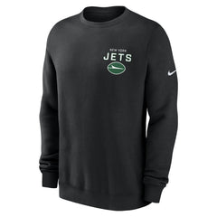 New York Jets Primetime Club Fleece Pullover Sweatshirt Black - Nike