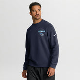 Tennessee Titans Primetime Club Fleece Pullover Sweatshirt Navy - Nike