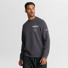 Dallas Cowboys Primetime Club Fleece Pullover Sweatshirt Anthracite - Nike