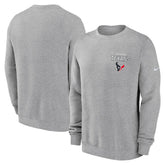 Houston Texans Primetime Club Fleece Pullover Sweatshirt Heather Gray - Nike