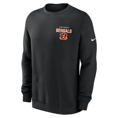 Cincinnati Bengals Primetime Club Fleece Pullover Sweatshirt Black - Nike