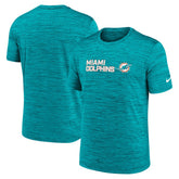 Miami Dolphins Big & Tall Primetime Reverse Play Velocity Performance T-Shirt Aqua - Nike