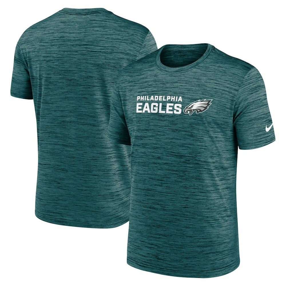 Philadelphia Eagles Big & Tall Primetime Reverse Play Velocity Performance T-Shirt Midnight Green - Nike