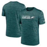 Philadelphia Eagles Big & Tall Primetime Reverse Play Velocity Performance T-Shirt Midnight Green - Nike