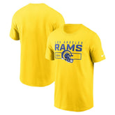 Los Angeles Rams Primetime Helmet Essential T-Shirt Gold - Nike