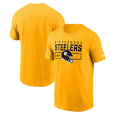 Pittsburgh Steelers Primetime Helmet Essential T-Shirt Gold - Nike