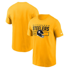 Pittsburgh Steelers Primetime Helmet Essential T-Shirt Gold - Nike