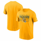 Green Bay Packers Primetime Helmet Essential T-Shirt Gold - Nike