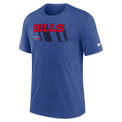 Buffalo Bills Long Pass Tri-Blend T-Shirt Heather Royal - Nike