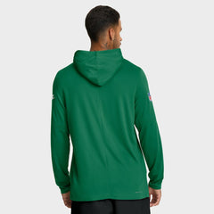 Philadelphia Eagles Big & Tall Alt Pack Dri-FIT Long Sleeve Hoodie T-Shirt Kelly Green - Nike