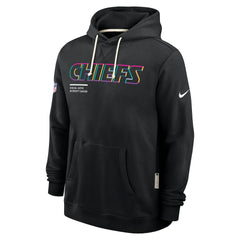 Kansas City Chiefs Tall 2025 NFL Crucial Catch Sideline Standard Issue Dri-FIT Hoodie Black - Nike