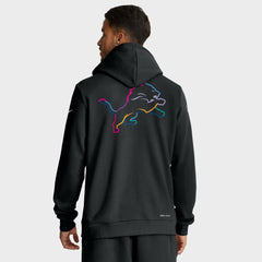 Detroit Lions Tall 2025 NFL Crucial Catch Sideline Standard Issue Dri-FIT Hoodie Black - Nike