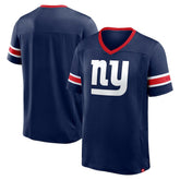 New York Giants Hometown Premium Hashmark V-Neck T-Shirt Navy - Fanatics